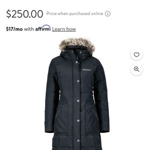 Marmot Membrain waterproof/breathable fabric 700 Fill power down zip-off hood